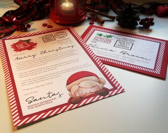 Letter from Santa - Santa Letter, Father Christmas Letter, Nice List Letter, Christmas Eve Box Letter, Personalised Letter, Stocking Filler