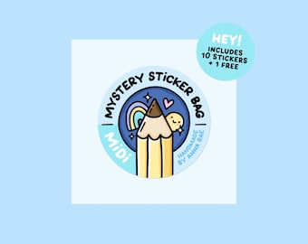 Mystery Sticker Bag (Midi) - Decorative Stickers Lucky Dip
