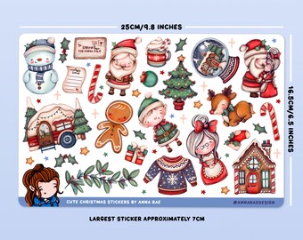 Pack De 274 Pegatinas Navideñas - Ideales Para Tarjetas, Scrapbooking, Regalos Y Decoración Infantil