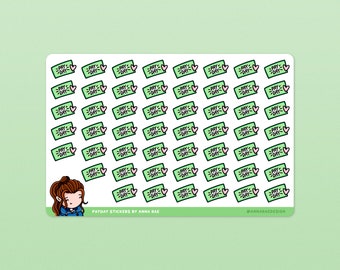 Payday Stickers - Wages Sticker Sheet for Planners and Journals