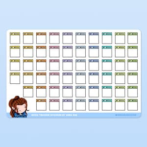 Mood Tracker: hoja de pegatinas de bienestar emocional para planificadores y diarios