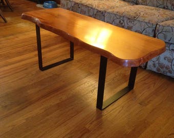 handmade red oak coffee tables