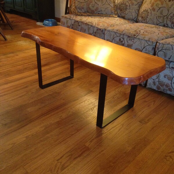 Rustic Red Oak Coffee Table Etsy