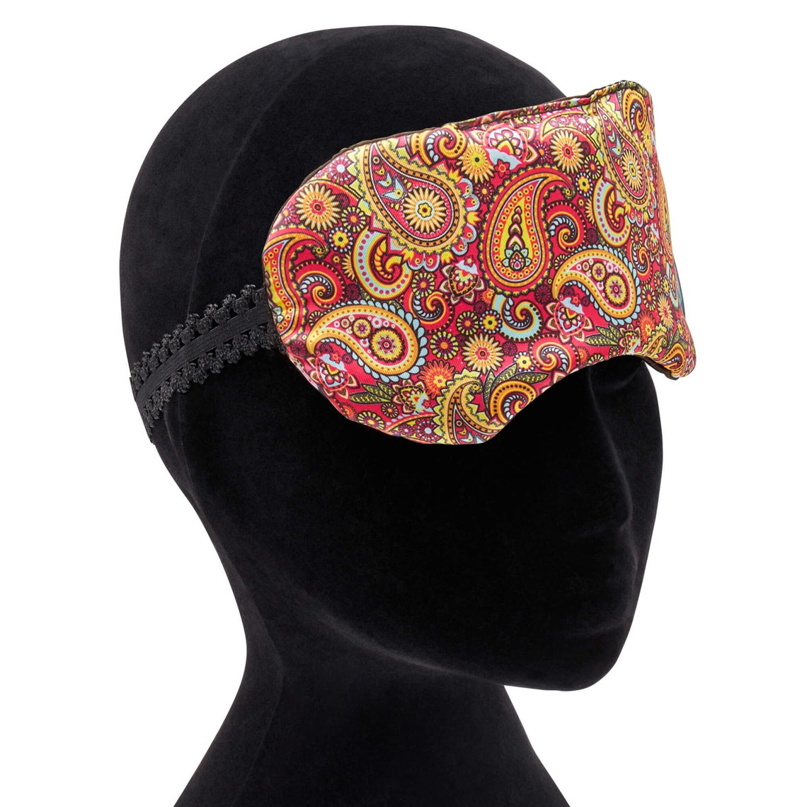 Retro Print Satin Eye Mask Sleep Mask Perfect For Travel Etsy