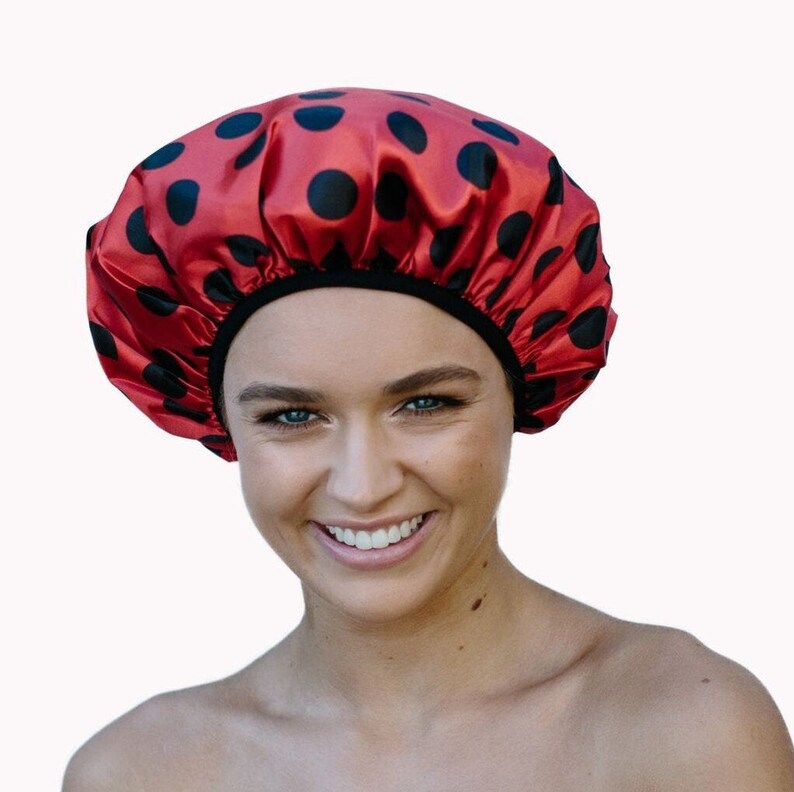Luxury Shower Cap Triple Layer Protects The Blow Out Etsy