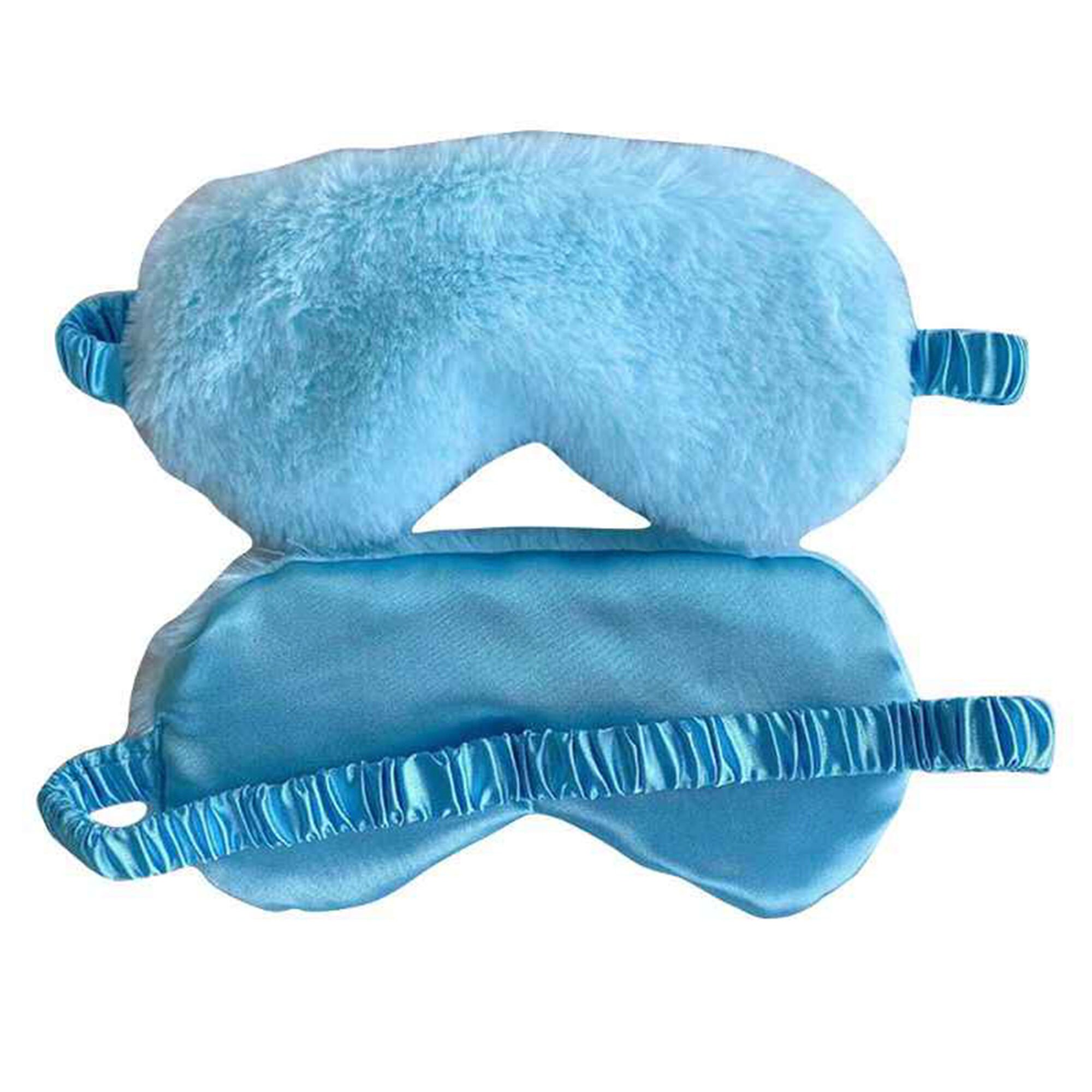 Aqua Blue Eye Mask Luxury Sleep Mask Fluffy And Comfortable Etsy