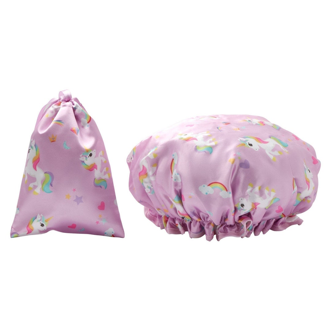 Shower Cap for Kids Small Unicorn Print Matching Etsy Australia