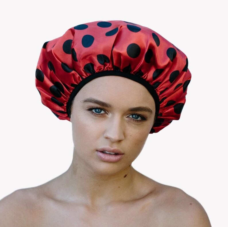 Luxury Shower Cap Triple Layer Protects The Blow Out Etsy