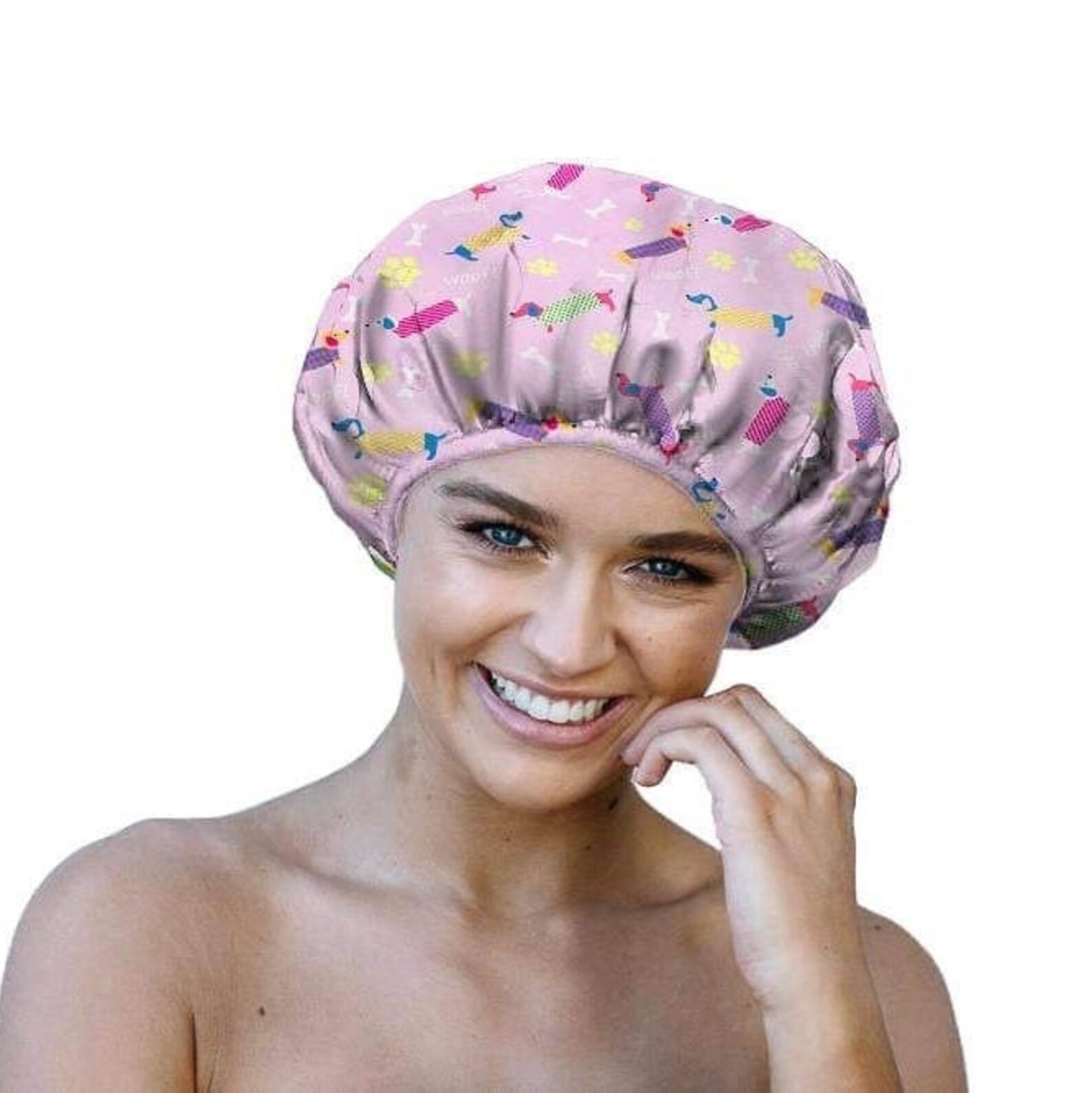 dog-shower-cap-triple-layeared-bath-shower-cap-cute-shower-etsy