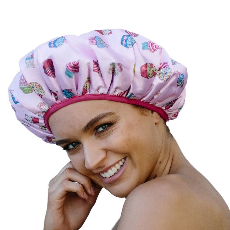 Shower Caps for Women Lined With Microfiber Protects The Etsy
