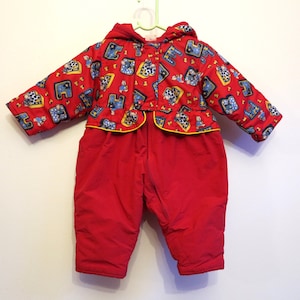 Baby Girls Snow Ski Suit Baby All in One Suit Baby Padded Ski Suit Baby One Piece Snow Suit Baby Padded Suit Snowsuit Size 3 Month