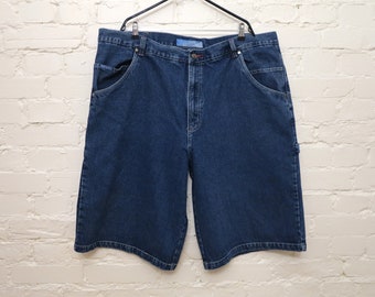 Blue Denim Shorts Mens Grunge Shorts Hipster Club Kid Punk Shorts Size 3X / 4X
