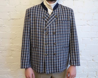 Mens Grey Bavarian Trachten Jacket main image 1