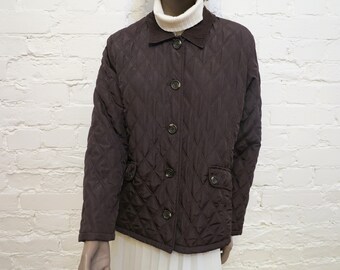Chocolate Brown Padded Quilted Jacket 