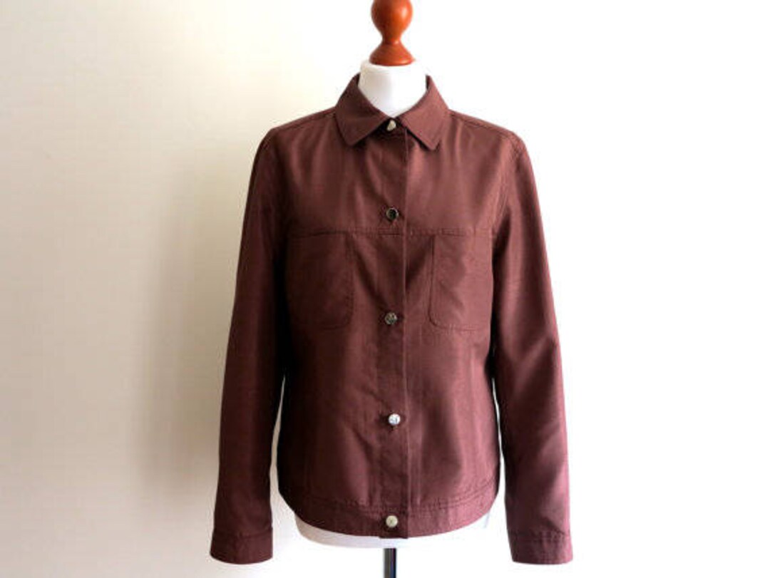 Rötlich Braune Jacke Marc Aurel Damen Jacke Langarm Blazer Large