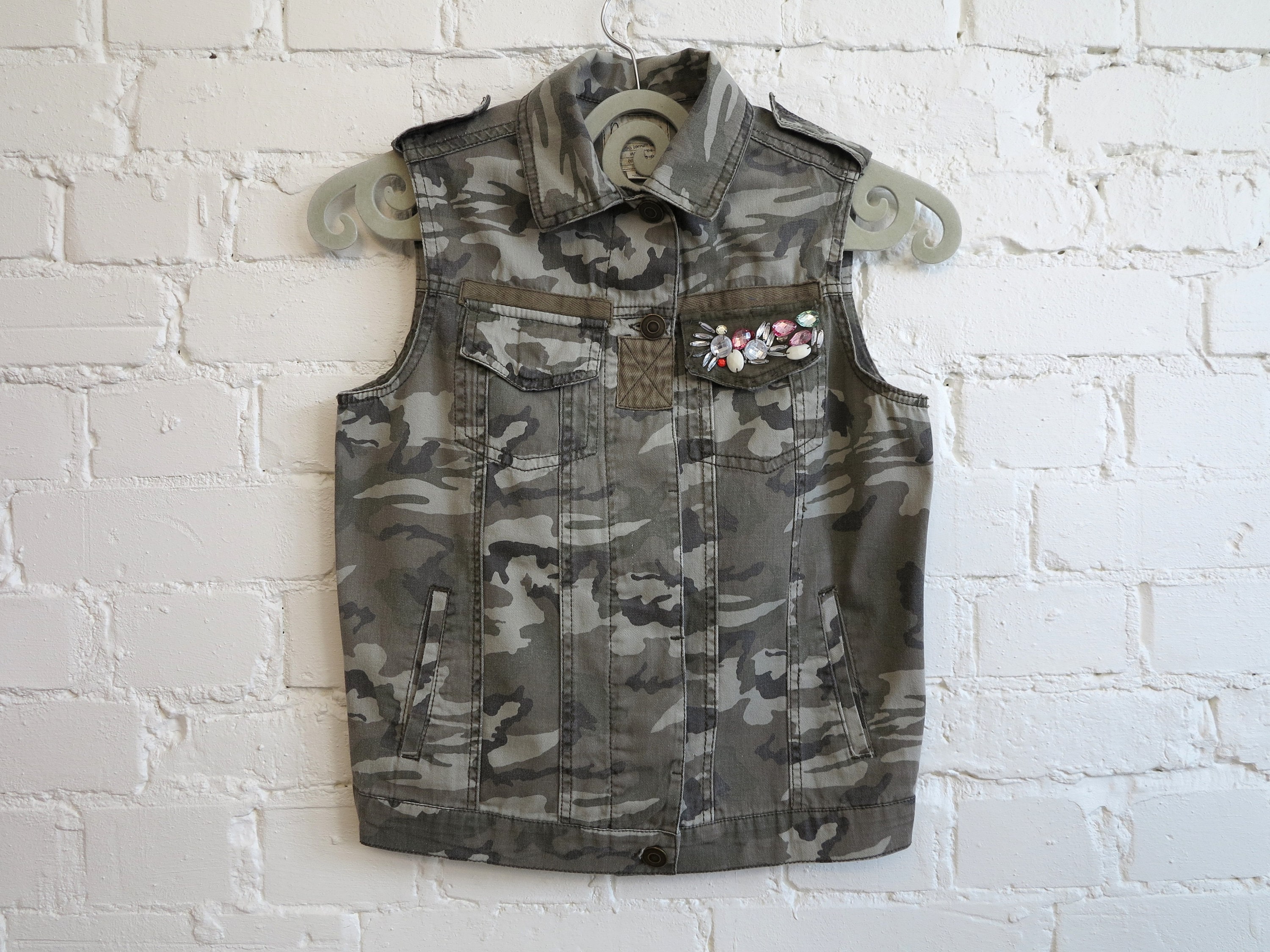 Khaki Green Vest - Etsy