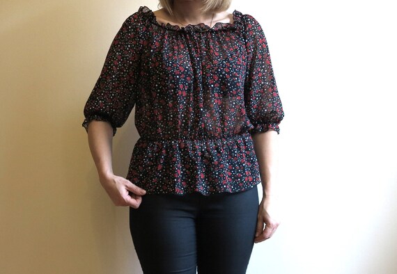 peasant tops with elastic waist