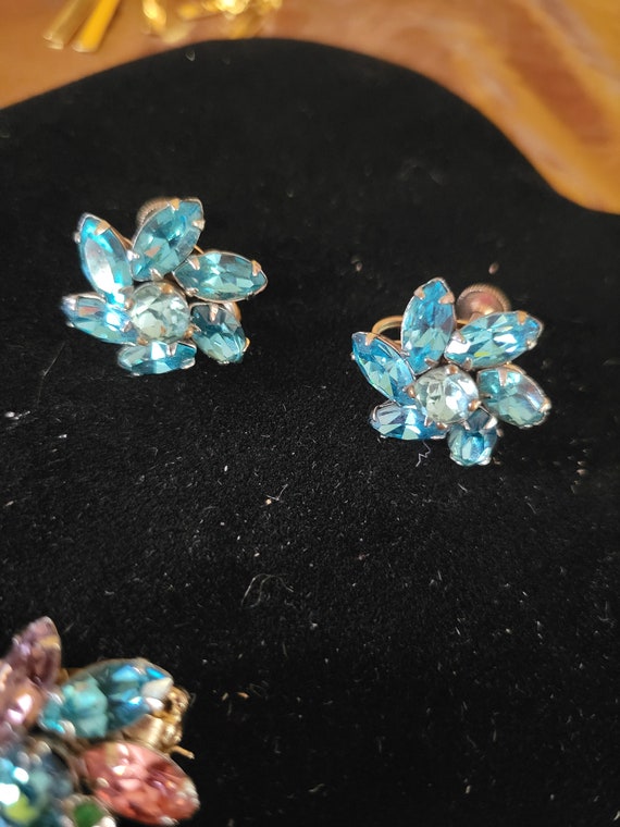 Barclay blue stone set jewelry vintage - image 7