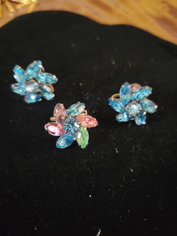 Barclay blue stone set jewelry vintage - image 5