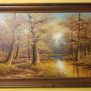 Vintage Original Oil Painting by Phillip Cantrell Large 32 in x 43in image 2