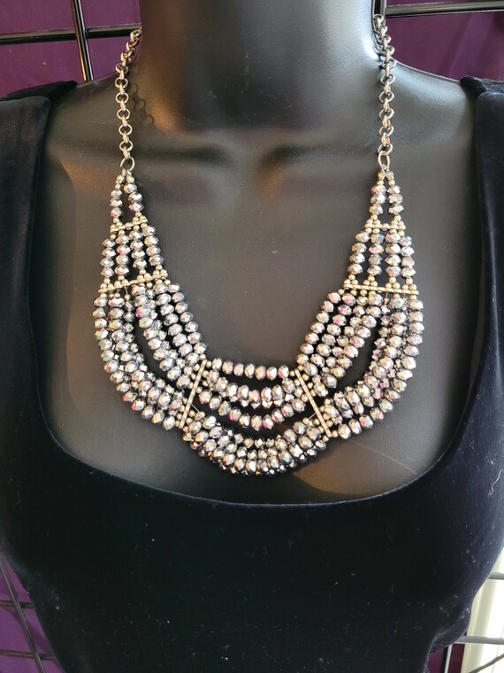 Multi stranded Statement Piece beaded necklace - image 1