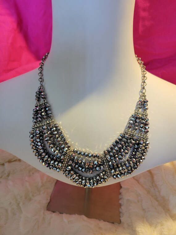 Multi stranded Statement Piece beaded necklace - image 7