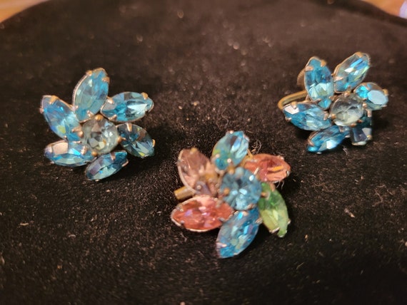 Barclay blue stone set jewelry vintage - image 6