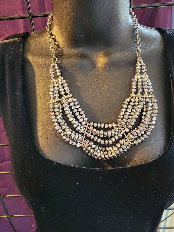 Multi stranded Statement Piece beaded necklace - image 2