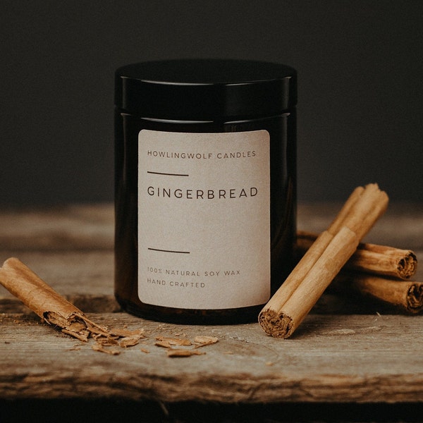 Soy candle, scented candle, soy candle, gingerbread soy candle, scented soy candle, healing candle, meditation candle, aromatherapy, Christmas