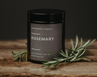 Soy candle, rosemary scented candle, soy candle, rosemary soy candle, scented soy candle, healing candle, meditation candle, aromatherapy