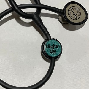 Stethoscope ID Tag Stethoscope Charm Nurse Gift Graduation Gift Stethoscope Accessory Christmas gift Stethoscope holder Clip