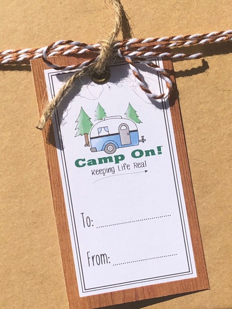 Everyday Camper Tags Camping Gift Tags Set of 10 Tags Etsy