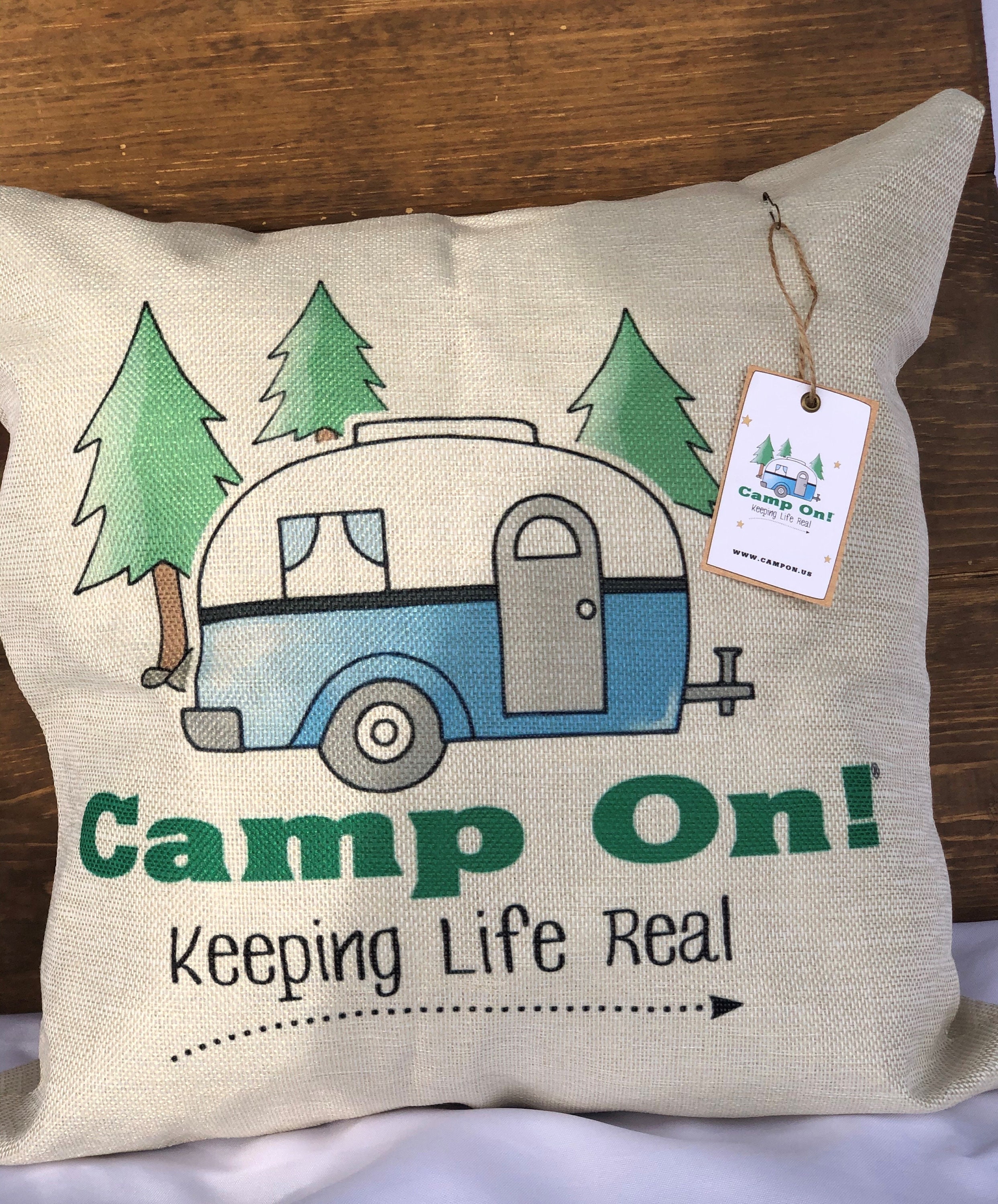 Linen Camper Pillowcase / Camping Pillow Cover / Classy Etsy España