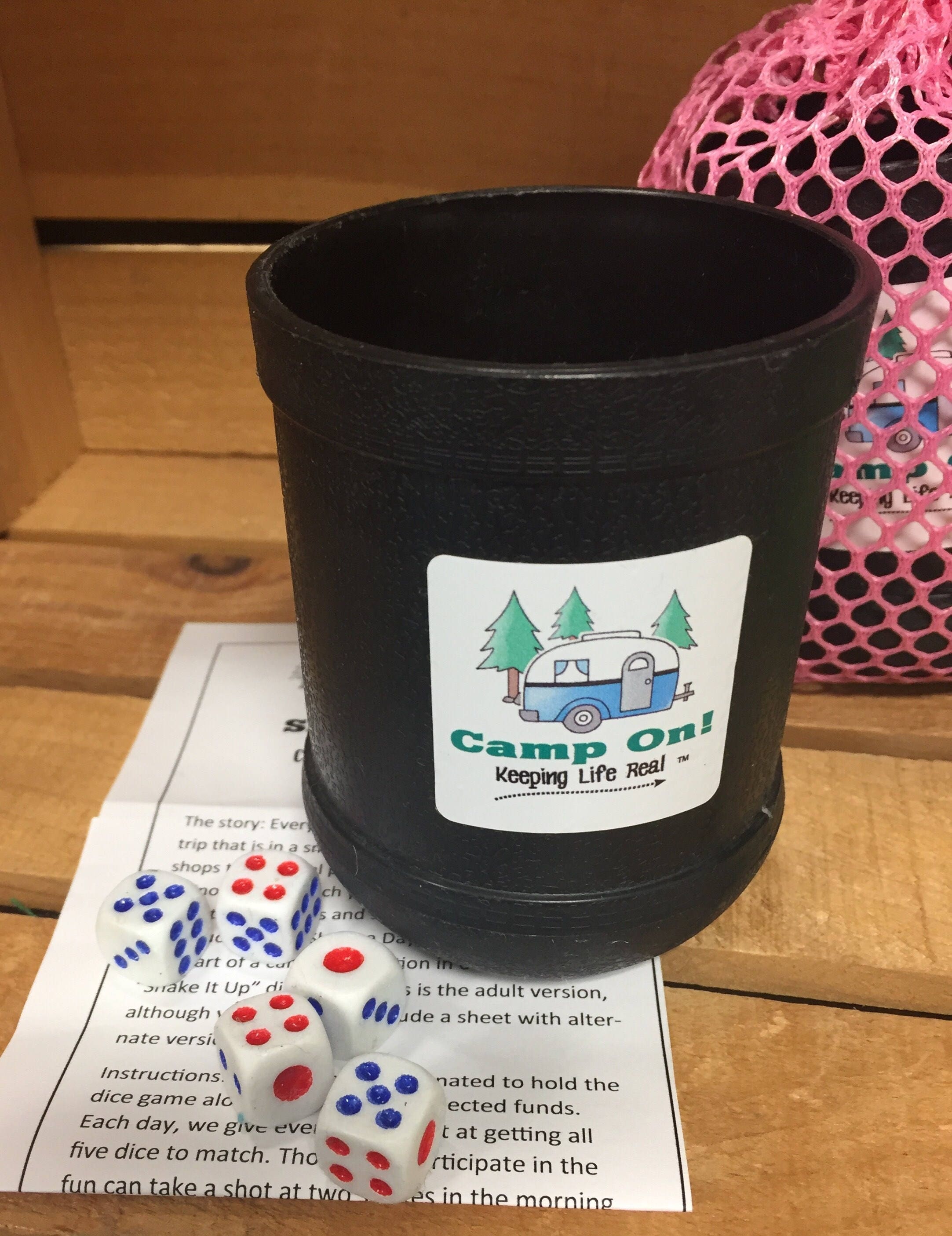 Camping Dice Juego / Juego para Adultos / Juego para RV / Juego de