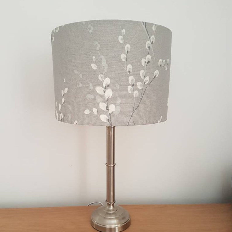 Willow Lamp Shade Lampshade In Steel Grey Laura Image 0