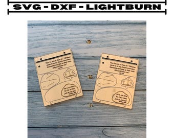 Easter Pop-Out Card - Digital File, SVG, DXF, Lightburn, Laser Crafts