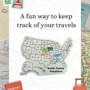USA Travel Ornament and Magnet Digital File || Laser Engraver || Cricut || Glowforge || xTool || SVG - Lightburn - DXF