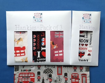 London Handkerchiefs | Handmade | Cotton