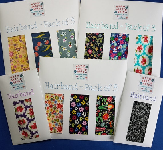 Floral Hairband | Pack of 3 & Individual