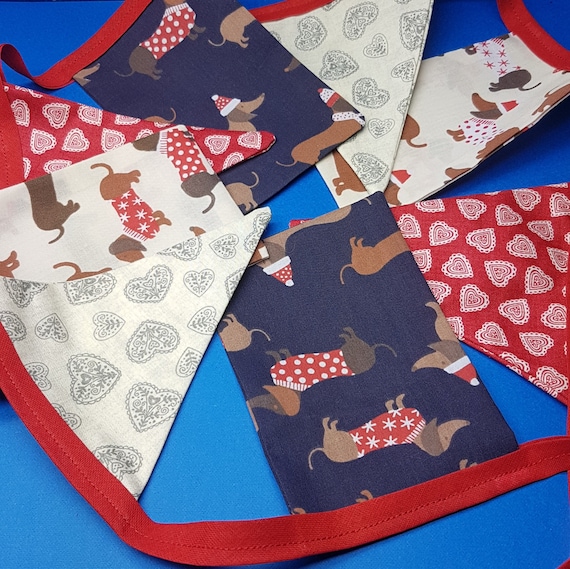 Sausage Dog Christmas Bunting
