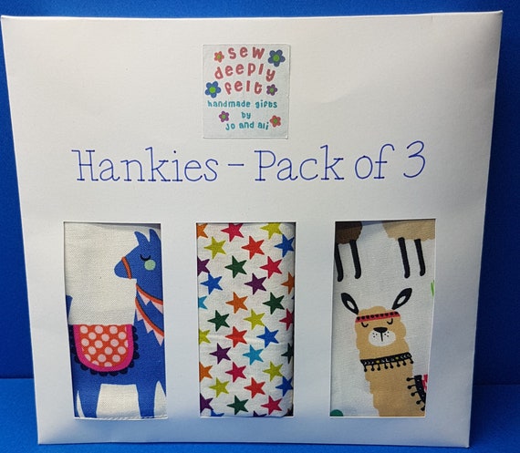 Llama Hankies - Set of 3