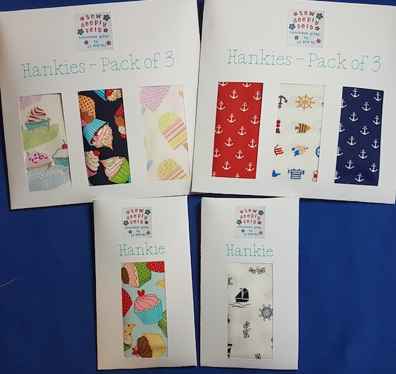 Food | Nautical Hankies | Pack of 3 or Individual