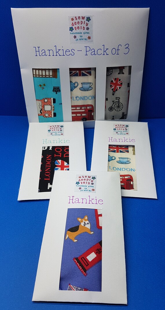 London Hankies - Individual or Pack of 3