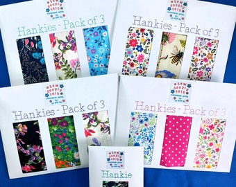 Floral Hankies | Pack of 3 or Individual