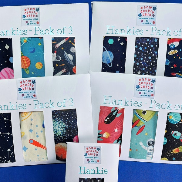 Space Hankies | Individual | Pack of 3