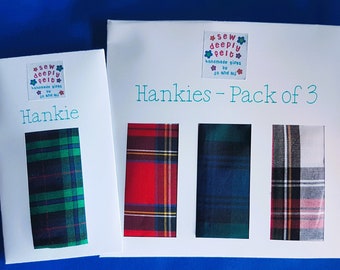 Tartan Hankies | Pack of 3 | Individual