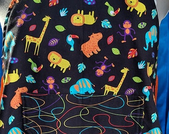 Child's Animal Apron Reversible