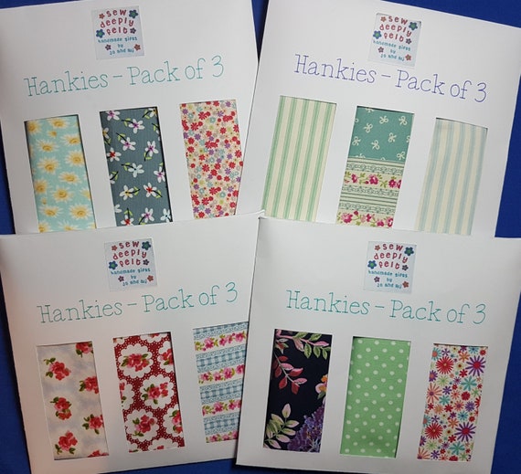 Floral Hankies | Pocket Square | Pack of 3 or Individual