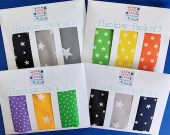 Larger Star Hankies | Pack of 3