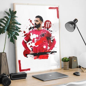 Mohamed Salah Liverpool FC football print poster